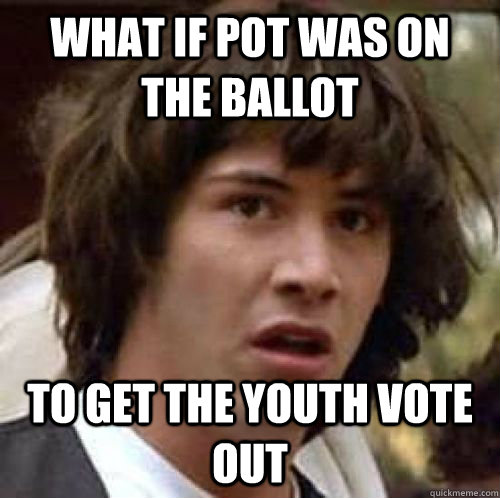 What if Pot was on the ballot To get the youth vote out - What if Pot was on the ballot To get the youth vote out  Misc