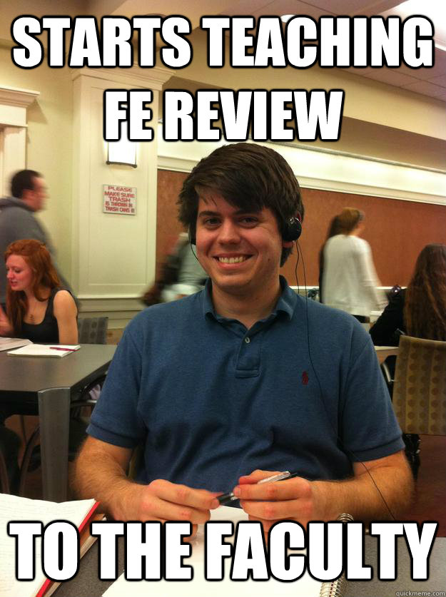 Starts Teaching Fe Review To the faculty  