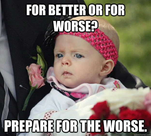 for better or for worse? prepare for the worse. - for better or for worse? prepare for the worse.  Misc