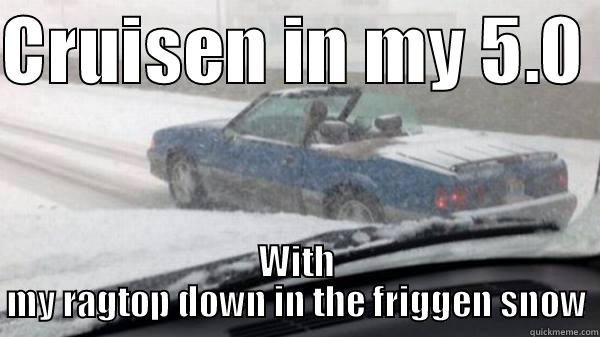 vanilla ice brokendown - CRUISEN IN MY 5.0  WITH MY RAGTOP DOWN IN THE FRIGGEN SNOW Misc