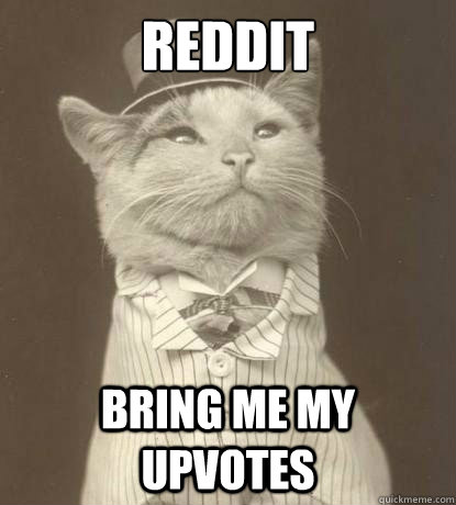 reddit bring me my upvotes  Aristocat