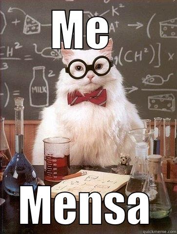 ME  MENSA Chemistry Cat