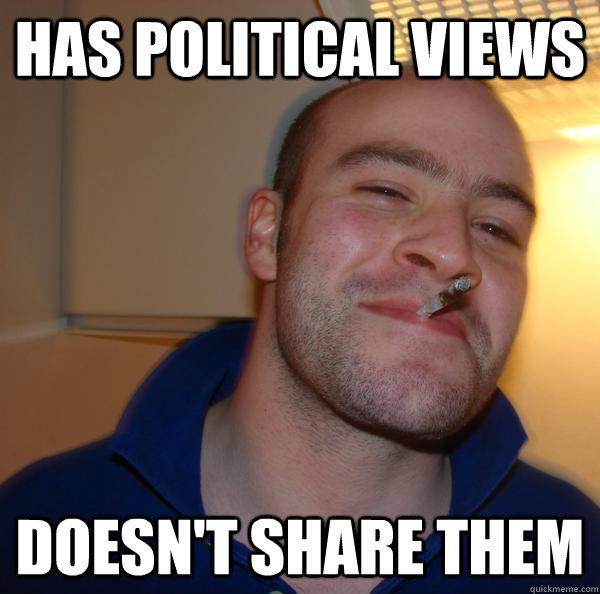 Has political views doesn't share them - Has political views doesn't share them  Misc