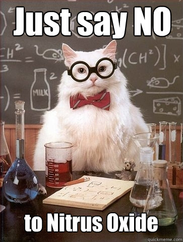 Just say NO to Nitrus Oxide  Chemistry Cat