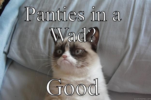 PANTIES IN A WAD? GOOD Grumpy Cat