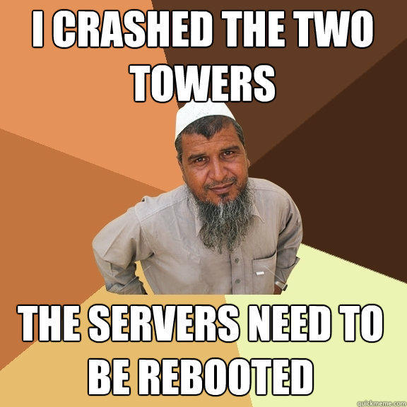 i crashed the two towers the servers need to be rebooted  