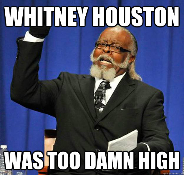 Whitney Houston  Was too damn high - Whitney Houston  Was too damn high  Jimmy McMillan