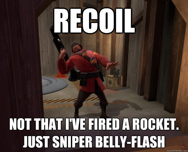 recoil not that i've fired a rocket. just sniper belly-flash  TF2 Soldier