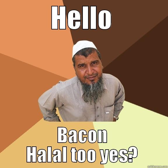 HELLO BACON HALAL TOO YES? Ordinary Muslim Man