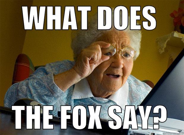 What the fox? - WHAT DOES THE FOX SAY? Grandma finds the Internet