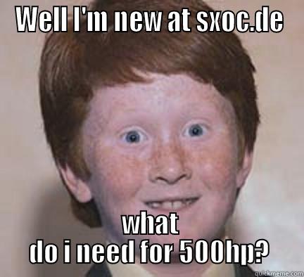 new at sxoc? - WELL I'M NEW AT SXOC.DE WHAT DO I NEED FOR 500HP? Over Confident Ginger