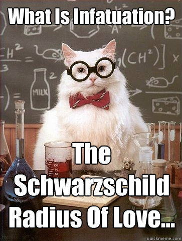 What Is Infatuation? The Schwarzschild Radius Of Love... - What Is Infatuation? The Schwarzschild Radius Of Love...  Chemistry Cat