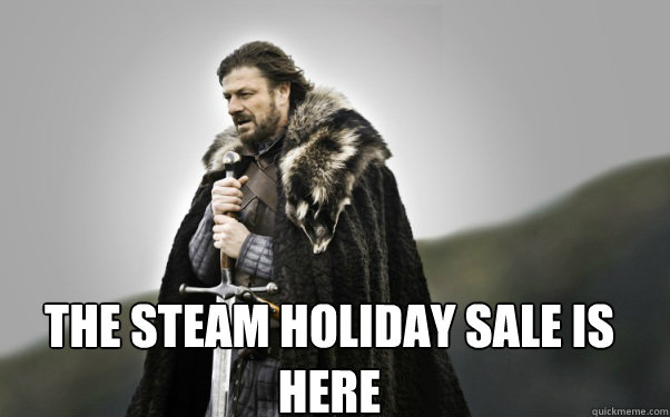  the steam holiday sale is here  Ned Stark