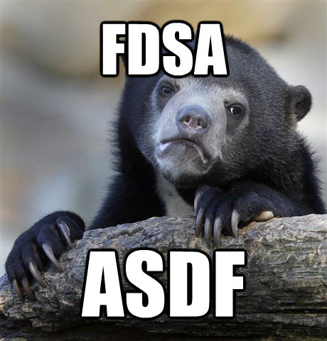 FDSA ASDF - FDSA ASDF  Confession Bear