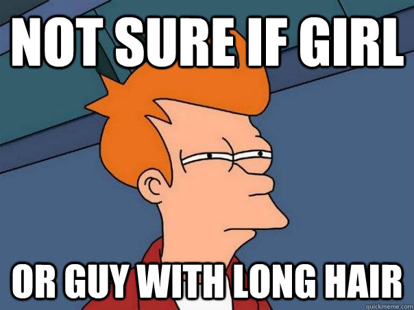 Not sure if Girl Or guy with long hair - Not sure if Girl Or guy with long hair  Futurama Fry