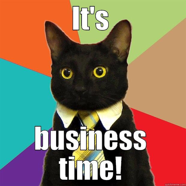 IT'S BUSINESS TIME! Business Cat