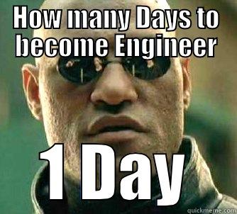 Engineer expert - HOW MANY DAYS TO BECOME ENGINEER 1 DAY Matrix Morpheus