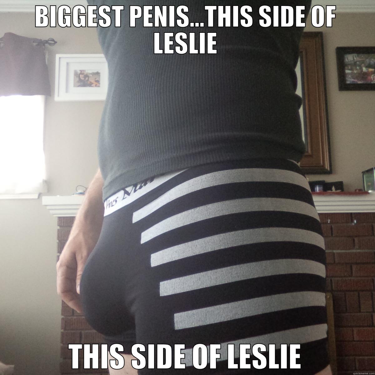 FUNNY CROTCH - BIGGEST PENIS...THIS SIDE OF LESLIE THIS SIDE OF LESLIE Misc