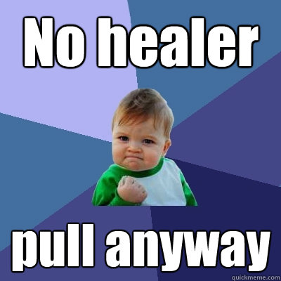 No healer pull anyway  Success Kid