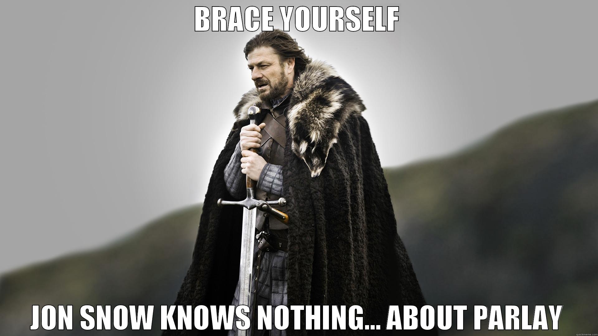 BRACE YOURSELF JON SNOW KNOWS NOTHING... ABOUT PARLAY Misc