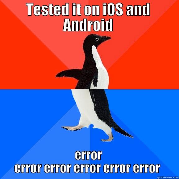 TESTED IT ON IOS AND ANDROID ERROR ERROR ERROR ERROR ERROR ERROR  Socially Awesome Awkward Penguin