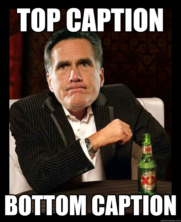 Top caption Bottom caption  Mitt Romney