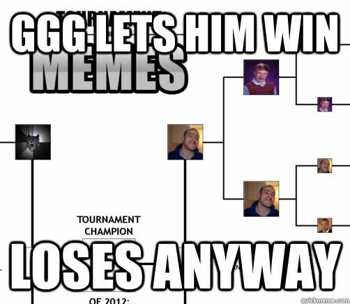 ggg lets him win loses anyway - ggg lets him win loses anyway  tournament of memes