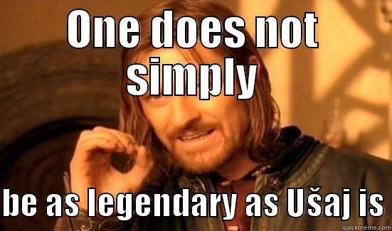 ONE DOES NOT SIMPLY  BE AS LEGENDARY AS UŠAJ IS Boromir