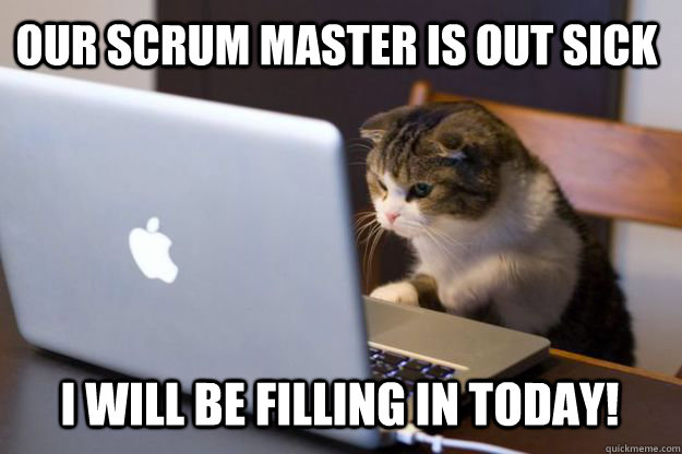 Our scrum master is out sick I will be filling in today! - Our scrum master is out sick I will be filling in today!  Misc