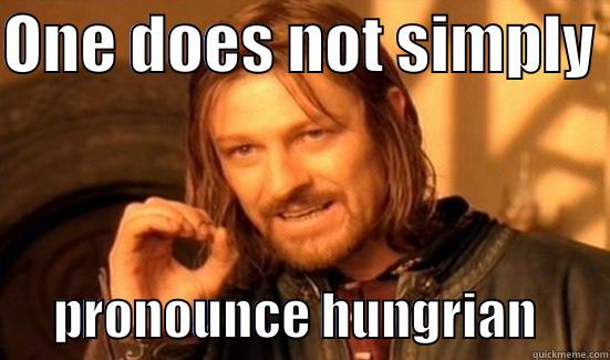 ONE DOES NOT SIMPLY        PRONOUNCE HUNGRIAN       Boromir