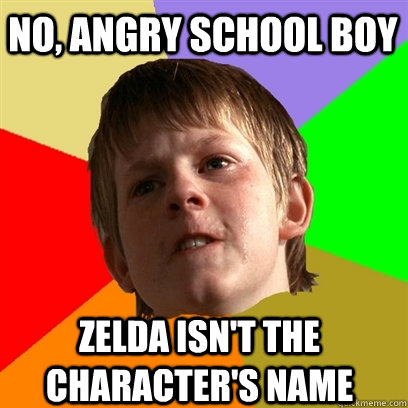 no, angry school boy zelda isn't the character's name  Angry School Boy