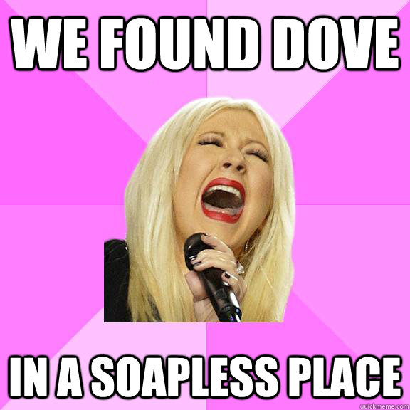 WE FOUND DOVE IN A SOAPLESS PLACE  Wrong Lyrics Christina