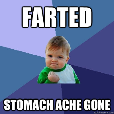 Farted stomach ache gone  Success Kid