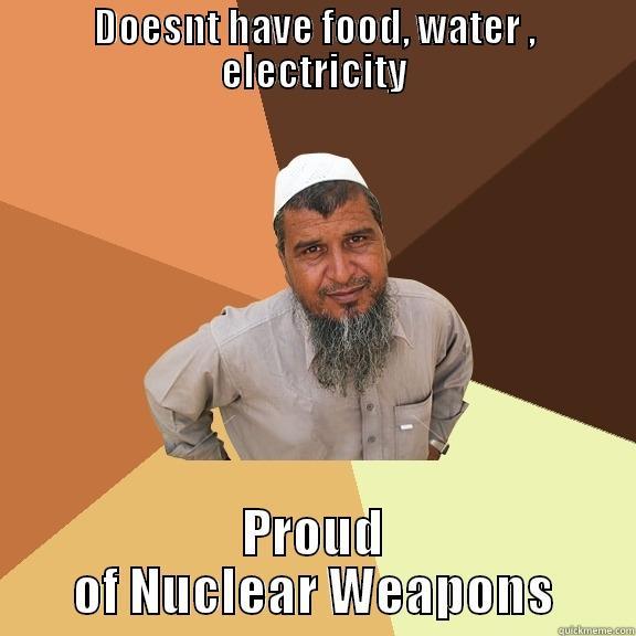 DOESNT HAVE FOOD, WATER , ELECTRICITY PROUD OF NUCLEAR WEAPONS Ordinary Muslim Man