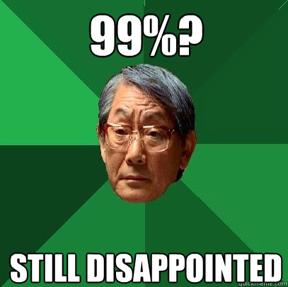 99%? Still disappointed  High Expectations Asian Father