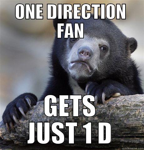 ONE DIRECTION FAN GETS JUST 1 D Confession Bear