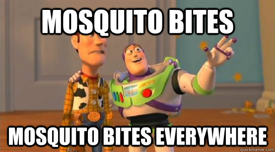 Mosquito bites Mosquito bites everywhere - Mosquito bites Mosquito bites everywhere  Buzz Glitter