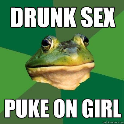 drunk sex puke on girl - drunk sex puke on girl  Foul Bachelor Frog