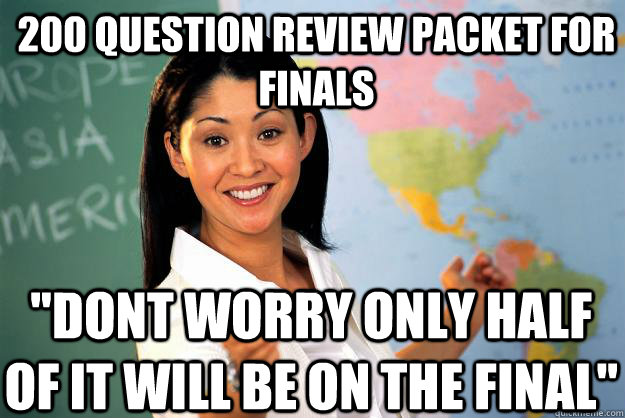 200 question review packet for finals 