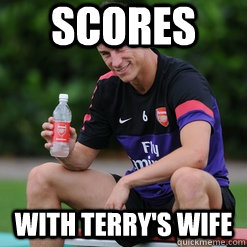 scores  With terry's wife  