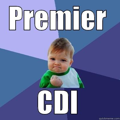 first job - PREMIER CDI Success Kid