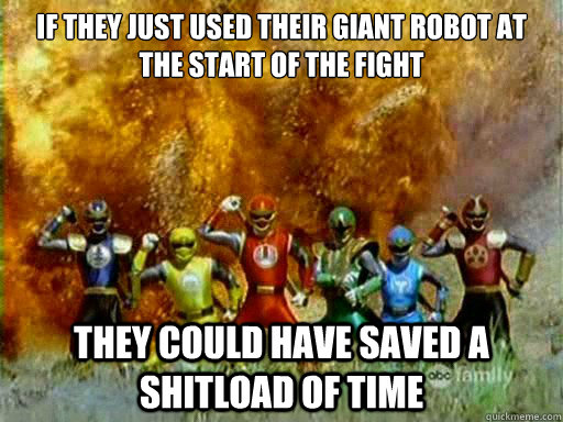 If they just used their giant robot at the start of the fight They Could have saved a shitload of time - If they just used their giant robot at the start of the fight They Could have saved a shitload of time  Misc