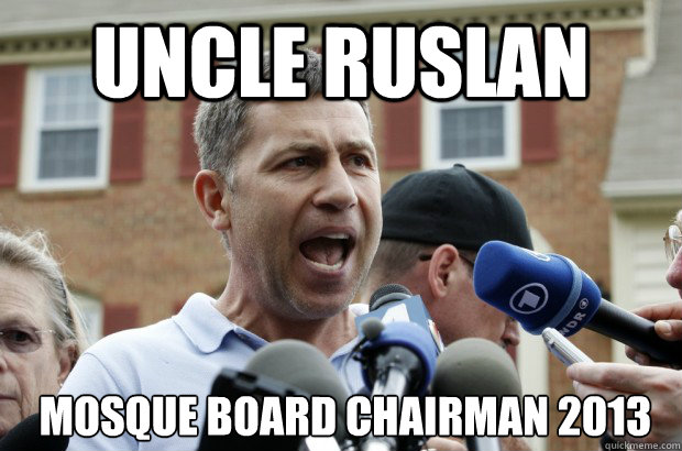 UNCLE RUSLAN  Mosque Board Chairman 2013  