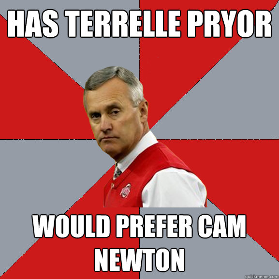 Has Terrelle Pryor Would prefer Cam Newton  