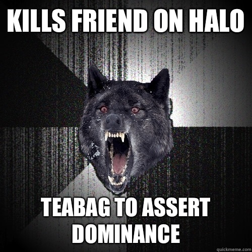 KILLS FRIEND ON HALO TEABAG TO ASSERT DOMINANCE  Insanity Wolf