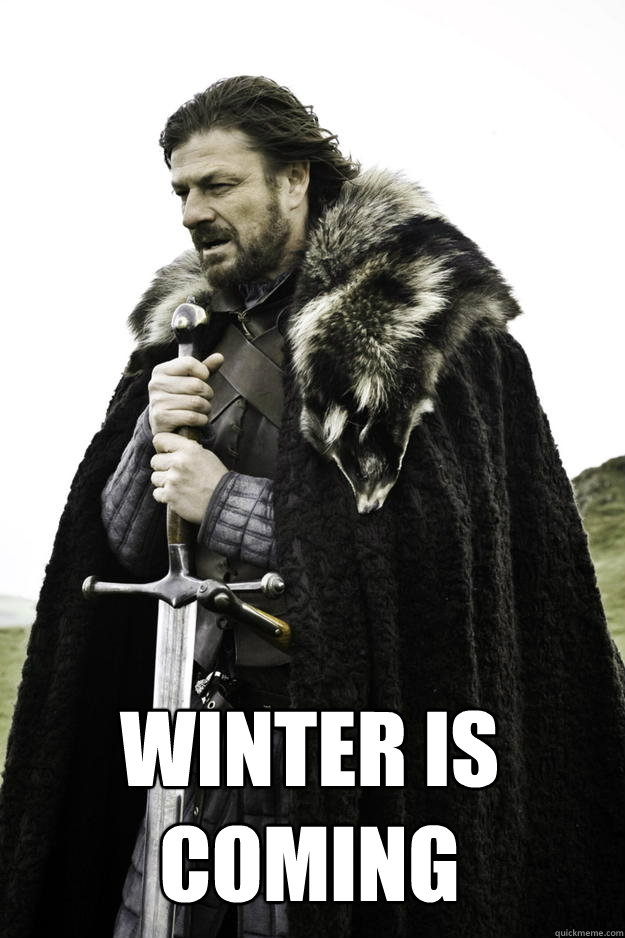  WINTER IS COMING -  WINTER IS COMING  Winter is coming