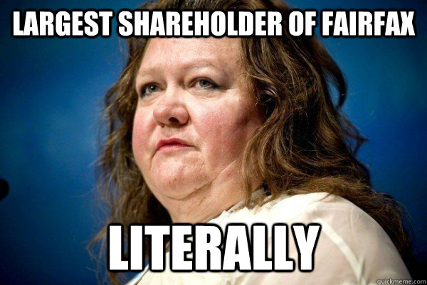 Largest shareholder of fairfax Literally  