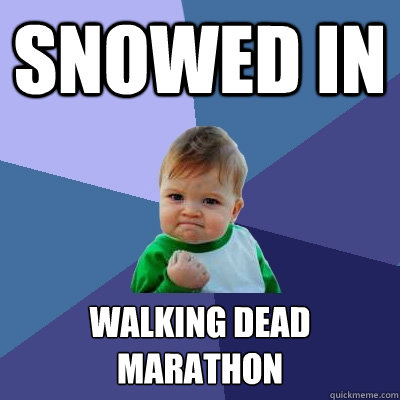 snowed in walking dead marathon  Success Kid