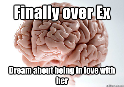 Finally over Ex Dream about being in love with her - Finally over Ex Dream about being in love with her  Scumbag Brain