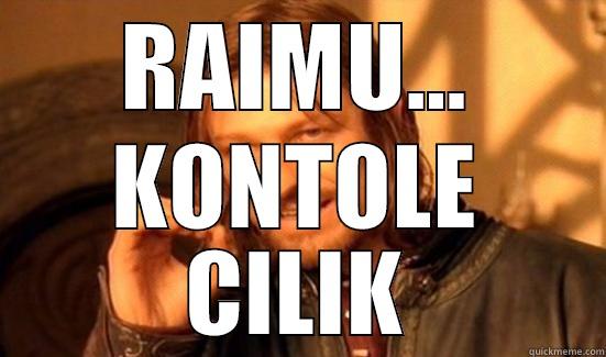 RAIMU... KONTOLE CILIK Boromir